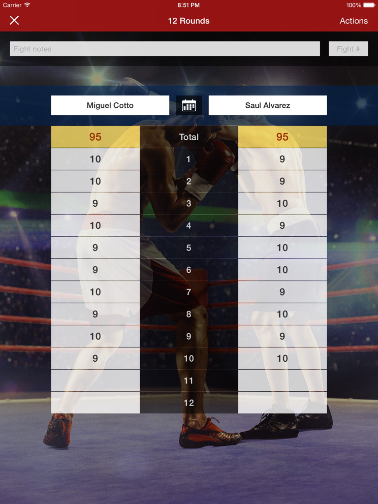 Boxing & MMA Scorecard