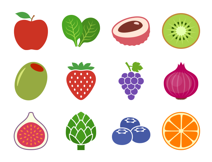 Fruits & Vegetables - Color